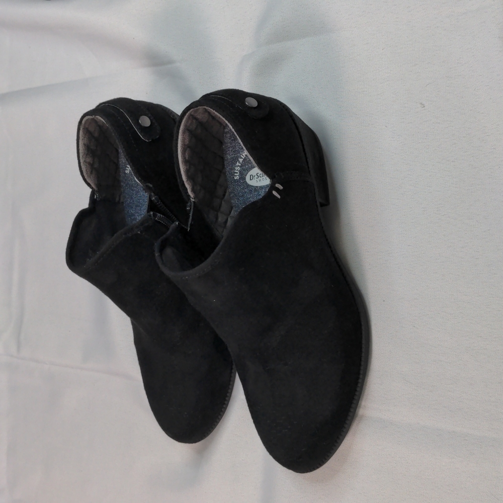 Dr. Scholls Women's Black Better Almond Toe Block Heel Size 6.5 - Picture 2 of 8